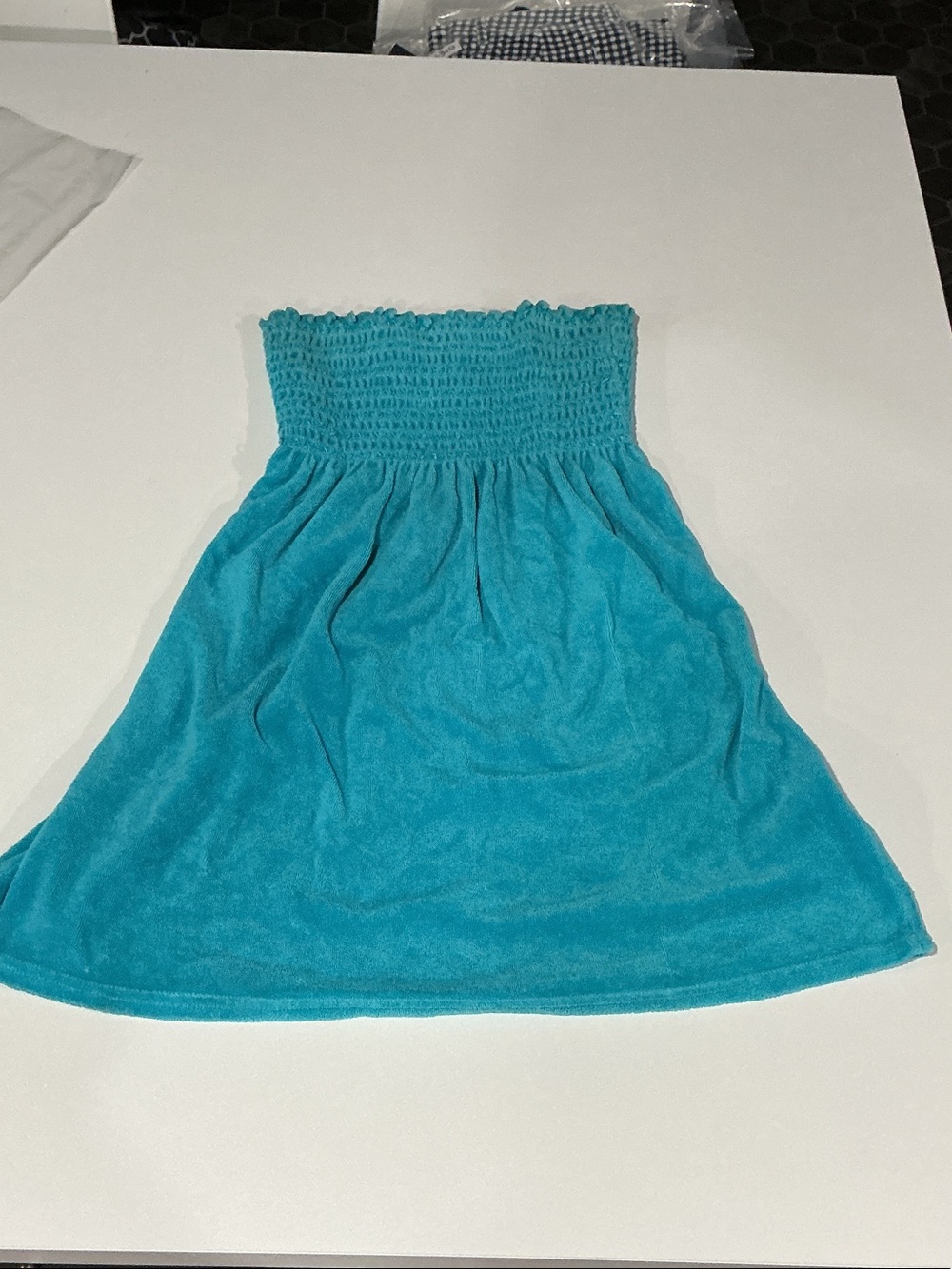 Juicy Couture Turquoise Strapless Smocked Kids Dress